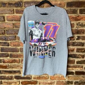 Joe Gibbs Racing 2023 Gray Denny Hamlin 11 Adventhealth 400 T-Shirt Mens Size XL